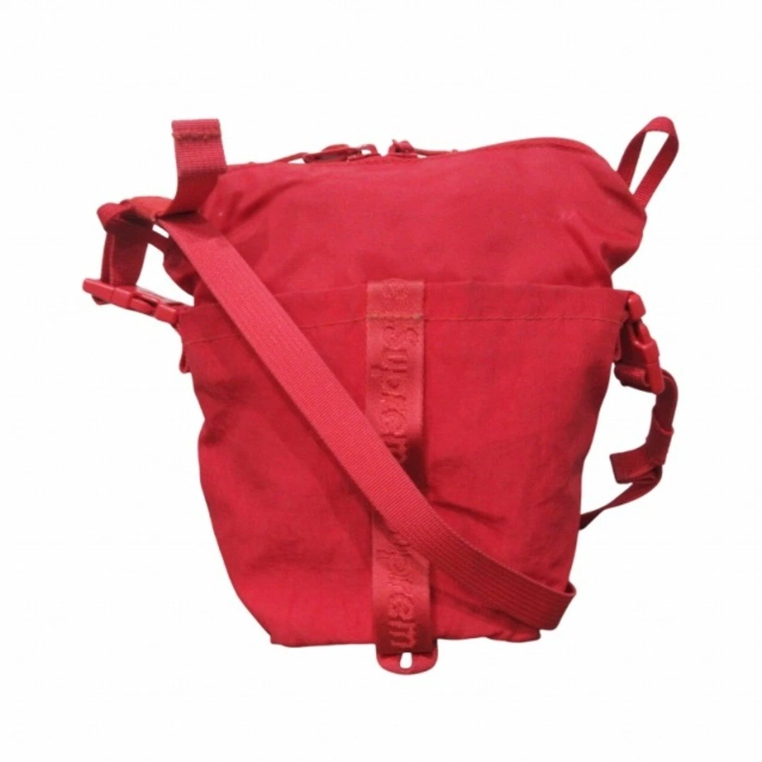 Supreme 20FW Neck Pouch Sac à Bandoulière Logo Cordura Nylon Bandoulière Rouge AA Occasion 21