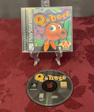 Sony PlayStation 1 PS1 Qbert Game, Case, Art Work & Manual - Tested & Working!