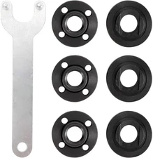 7PCS Angle Grinder Nut Angle Grinder Flange Wrench Kit 5/8-11 Flange Metal Lock
