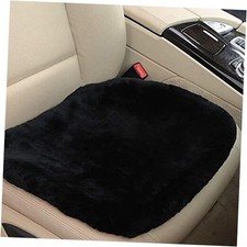 20 inchs Fluffy Genuine Australia Sheepskin Car Seat Front 20 20inchs Black