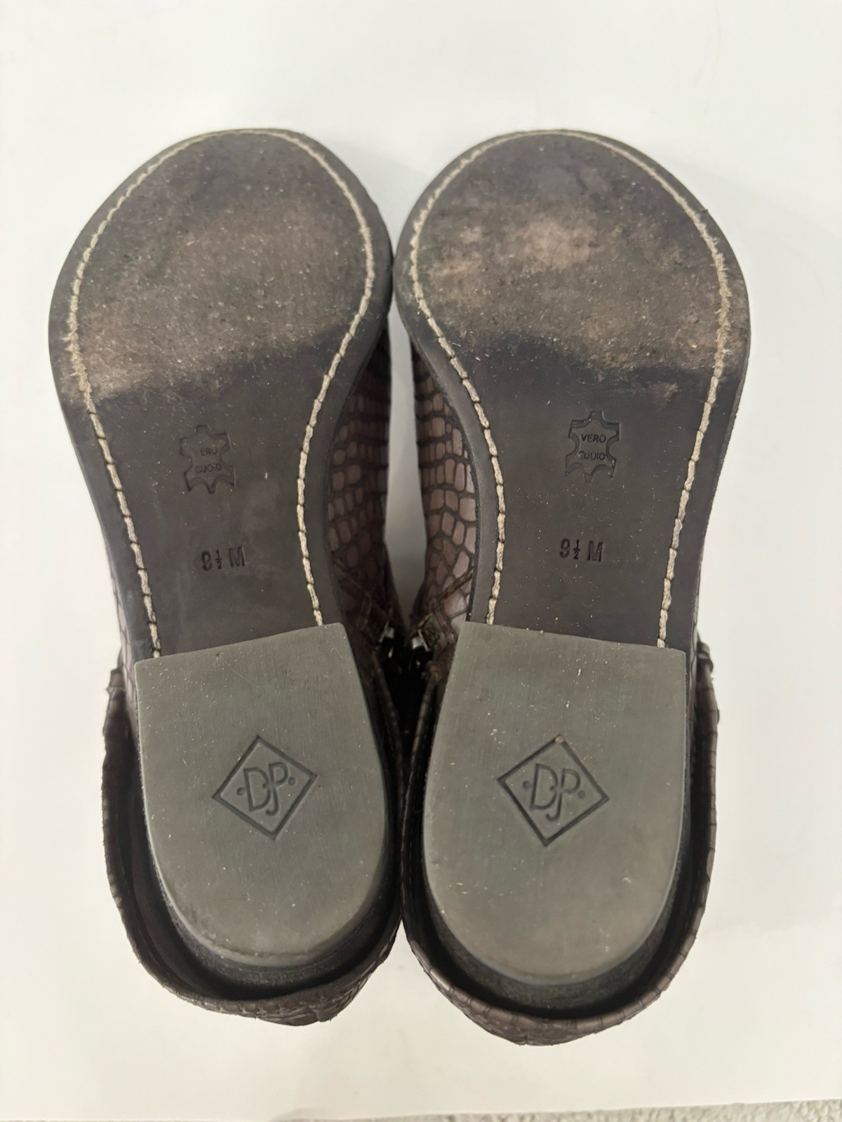 Western DONALD J PLINER Python-Embossed Leather Z… - image 14