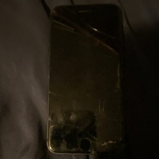 Apple Smartphone Black Bar Cracked Screen