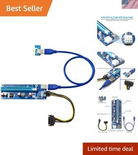 Versatile PCIe Riser Card Adapter 1x-16x for All Mining GPUs  Operating Systems