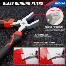 Glass Cutters Tools Glass Cutter 2-20MM 8" Glass Running Pliers with Curved Jaws