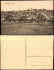 Ansichtskarte Kohren-Sahlis Straßenpartie Stadt 1914