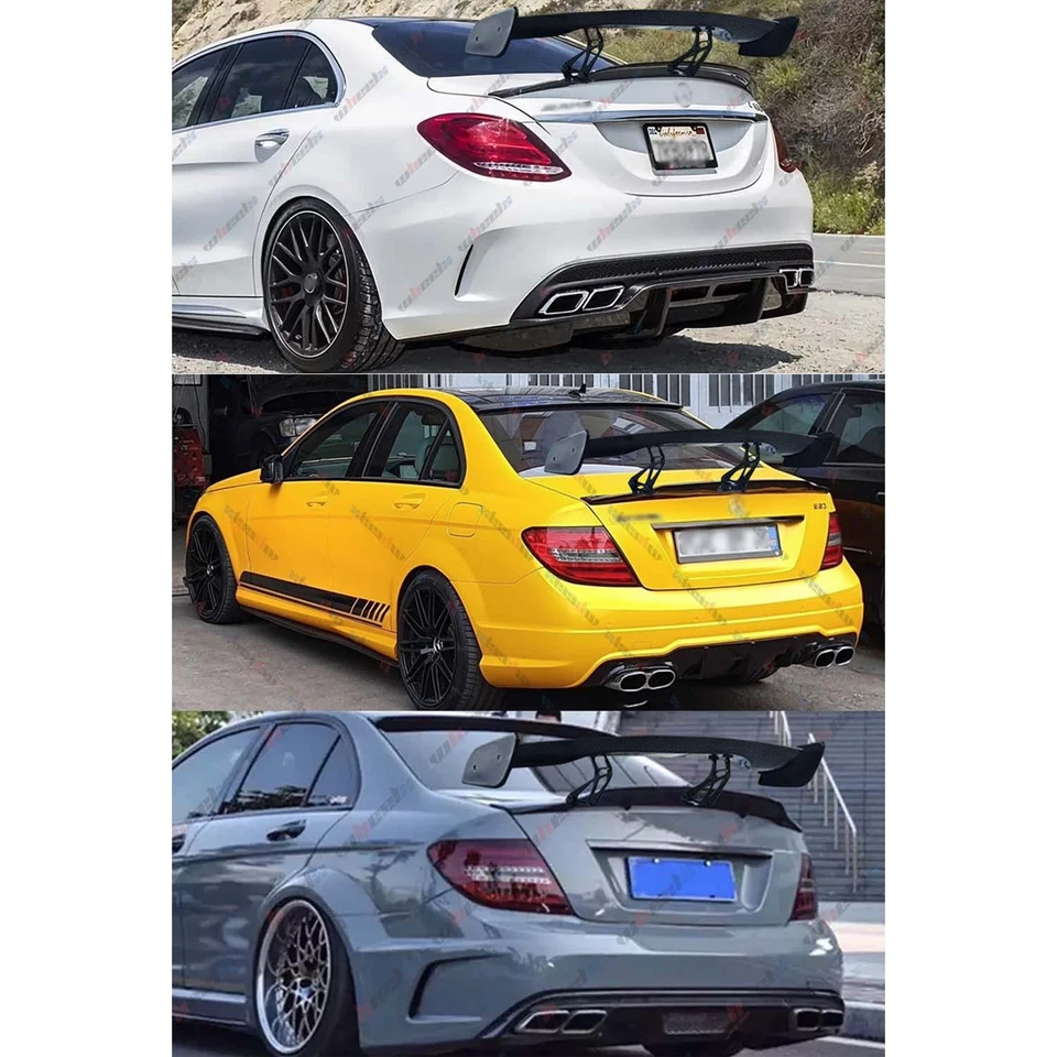 Alerón trasero de fibra de carbono para Mercedes Benz SLK R171 05-07 46" Racing Foto 3 de 4