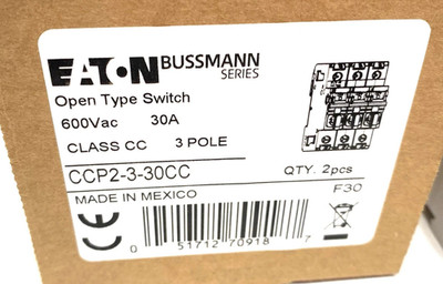 Eaton Bussmann CCP2-3-30CC Fusible Disconnect