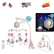 Baby Musical Crib Mobile with Timing Function Projector and Lights,Hanging Ro...