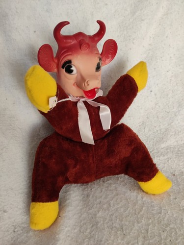 Vintage Borden Brown Elsie The Cow Rubber Face Animal Plushie - - Picture 4 of 8