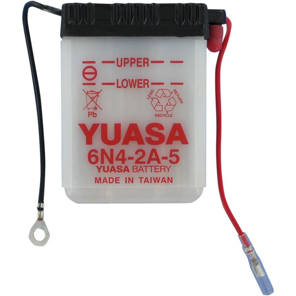 Yuasa Battery 6N4-2A-5 Conventional Acid Sold Separately YUAM2645A Foto 2 de 2