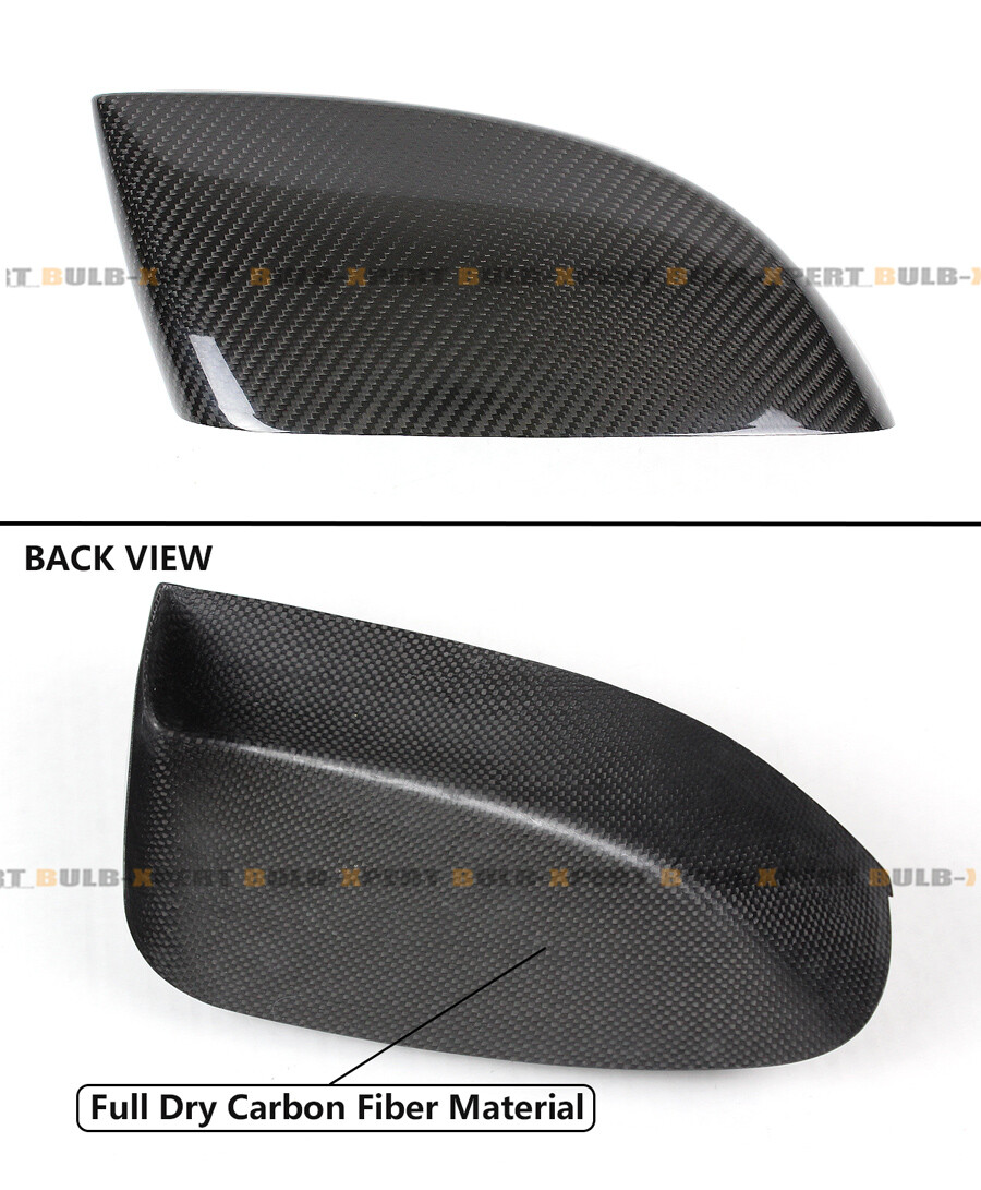 FOR 17-19 MASERATI GHIBLI QUATTROPORTE CARBON FIBER SIDE ADD ON MIRROR COVER CAP