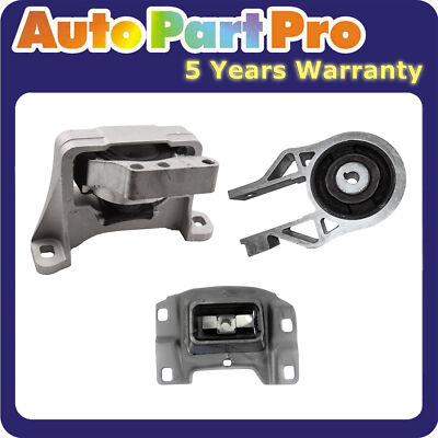 Front Engine Motor & Trans Mount Kit 3PCS for 2013-2018 Ford Focus 2.0L Turbo