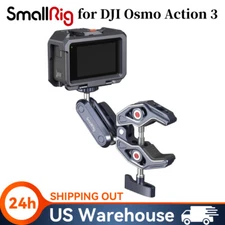SmallRig Camera Cage Kit for DJI Osmo Action 3 w/ Camera Cage Super Clamp