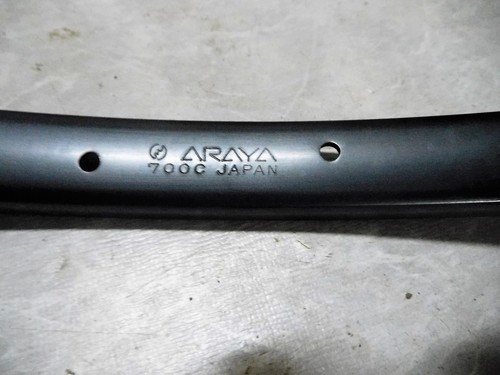 Vintage ARAYA RIMS 700c Clinchers BLACK 36 HOLE 1pair NOS - Picture 3 of 3