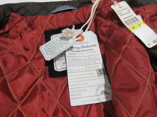 NWT $250 Sz M Tommy Bahama Brown Barn Field Jacket Lined Mens Pockets - Picture 19 of 22