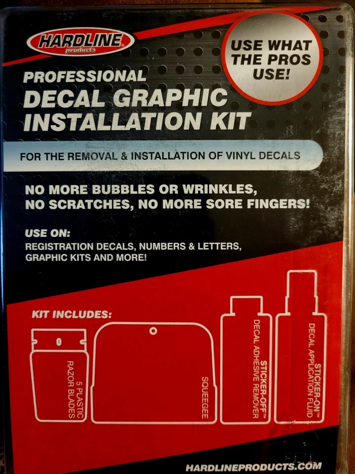 Kit de instalación gráfica calcomanía profesional Hardline Foto 3 de 4