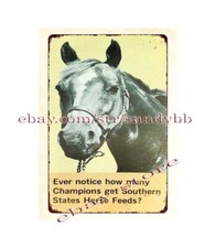 Southern States Horse Feeds farm barn livestock metal tin sign home deco  art