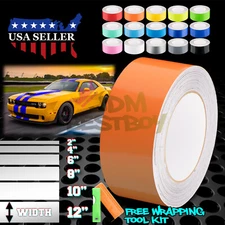 Gloss Racing Stripes Vinyl Wrap For Dodge Challenger Stripe Sticker 10FT / 20FT