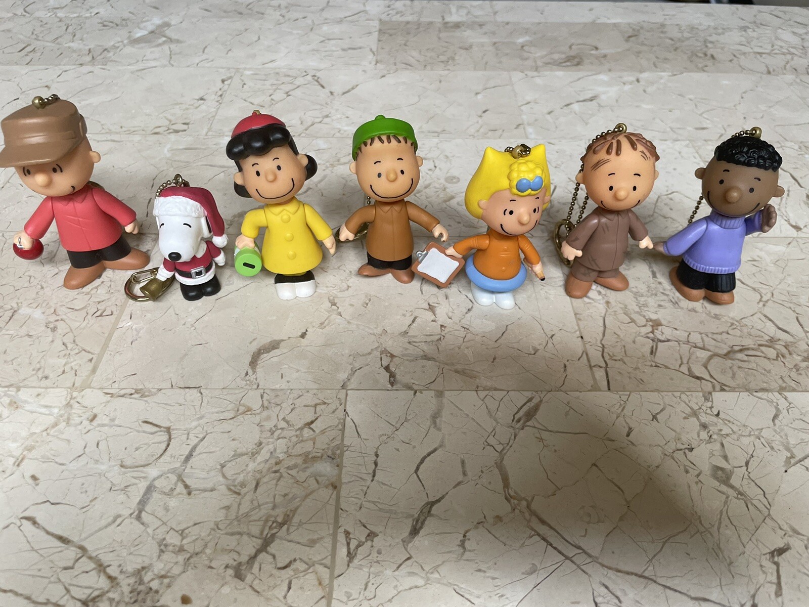 Snoopy, Charlie Brown & Lucy PVC Keychains Set of 7 Peanuts Characters eBay