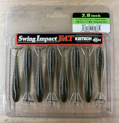 Keitech Swing Impact Fat 400 AYU 2.8inch  - 8 tails