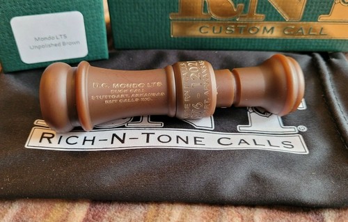 RNT Rich-N-Tone Mondo LTS Custom Order Matte Brown Acrylic Mallard Duck Call - Picture 4 of 14