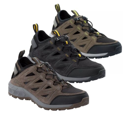 Jack Wolfskin WOODLAND 2 HYBRID LOW M Mens Genuine Leather Hiking Shoes 4051301 - Picture 1 of 16