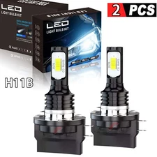 H11B LED Headlight Bulbs Conversion Kit High and Low Beam White Super Bright