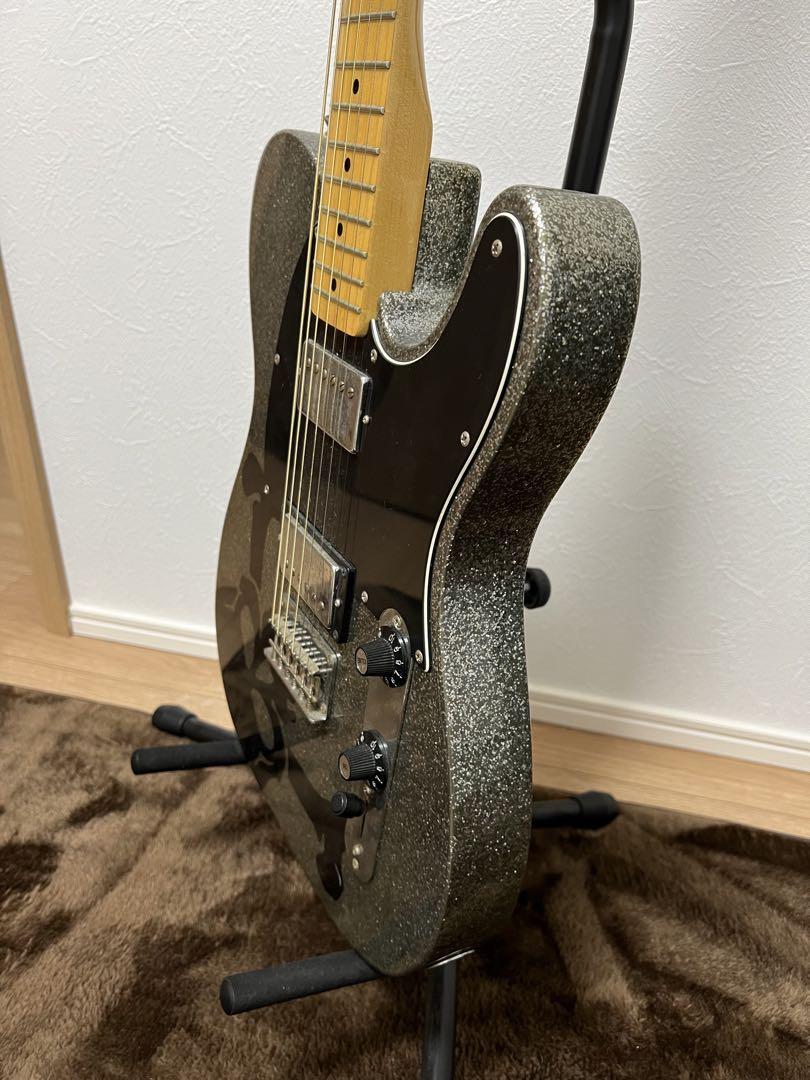 美品 SCANDAL HARUNAモデルSkullsilver squier telecaster SCANDALharunaモデル Squier by Fender HARUNA