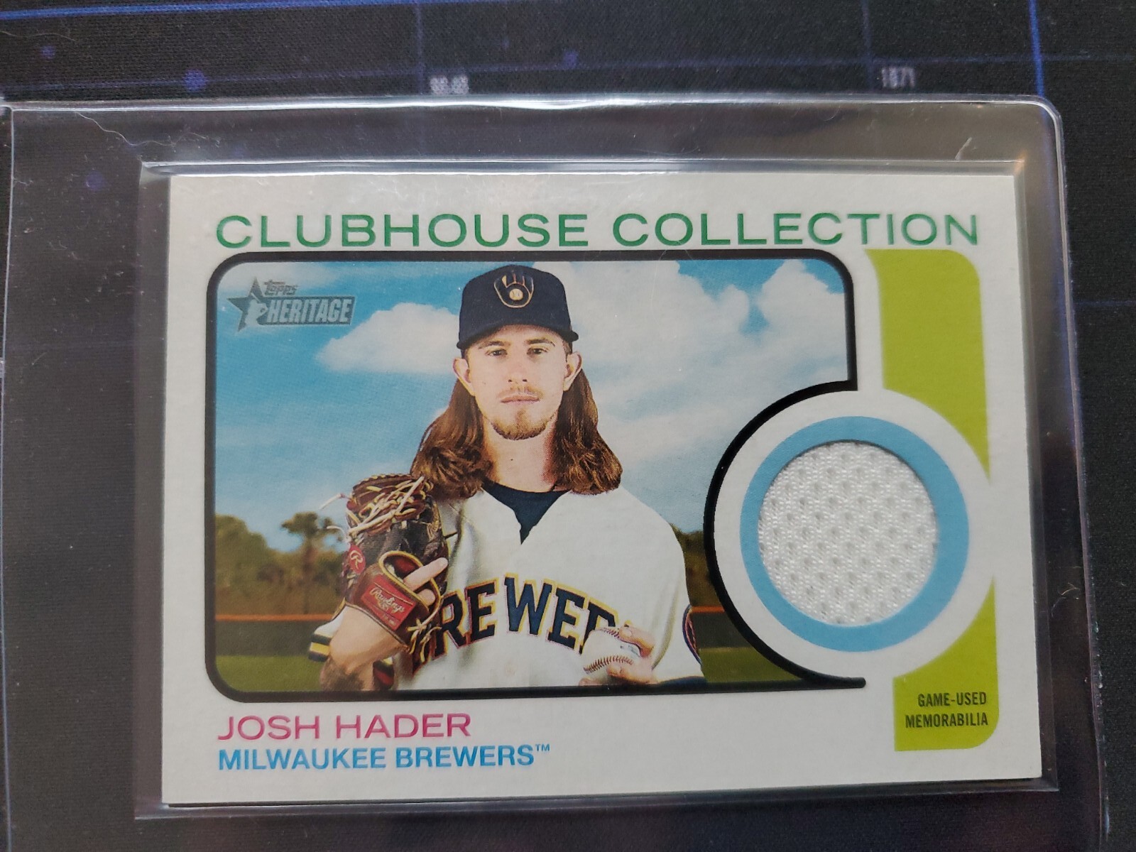 2022 Topps Heritage Clubhouse Collection Relic #CC-JHR Josh Hader Brewers Padres