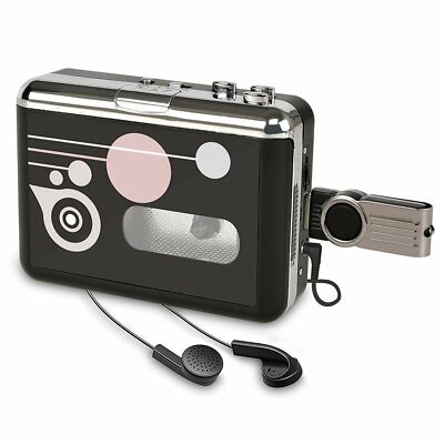 Cassette Player Portable Converter Recorder Convert Tapes to Digital MP3 USB