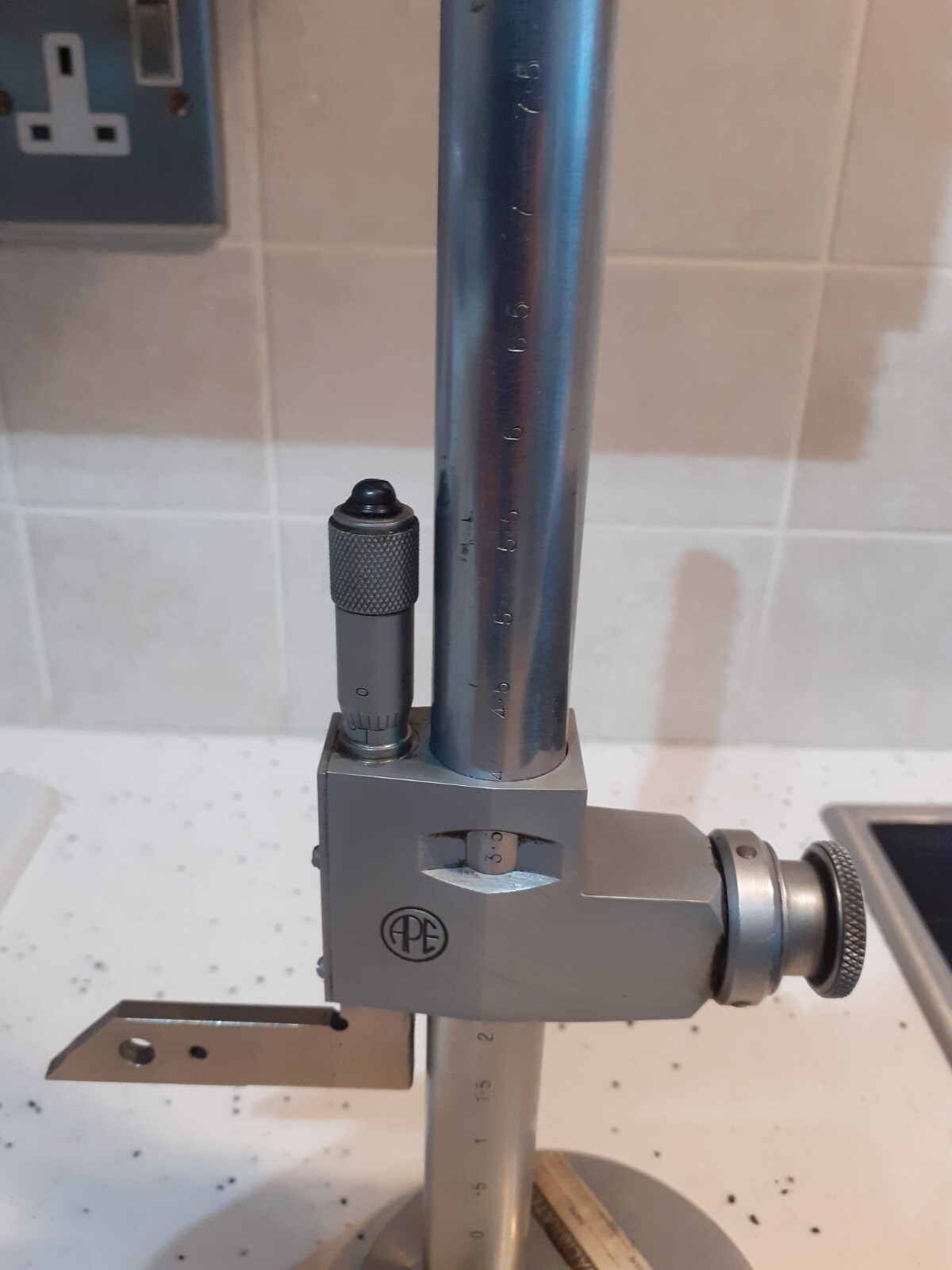 Vintage A.P.E. 12" Microball Vernier Height Gauge eBay