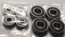 4 WHEELCHAIR CASTER BEARINGS 5/16 + 4 - 1/2"  REAR BEARINGS=QUICKIE, ETC