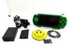 Sony PSP-3000 Playstation Portable Handheld Console Clear Green Customized