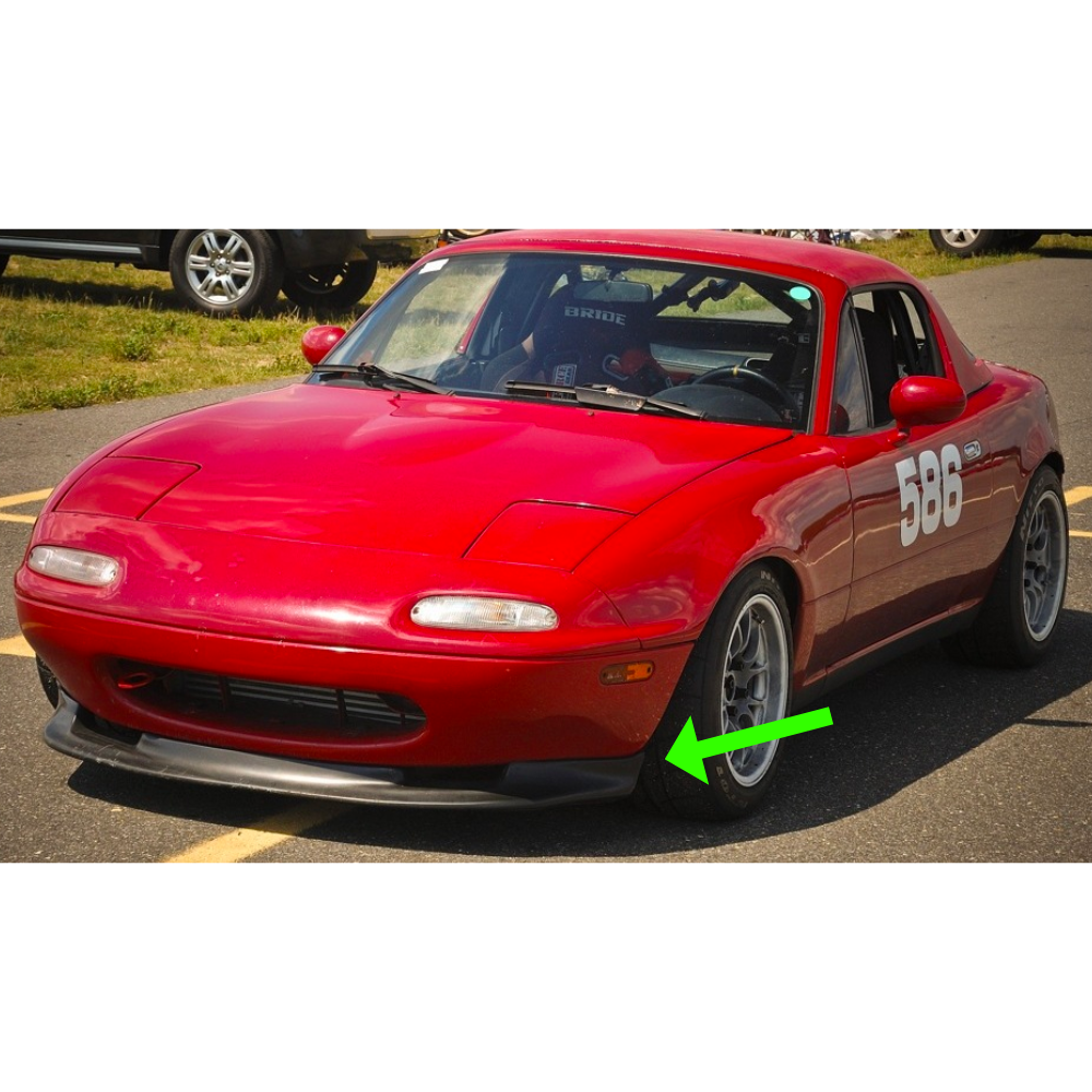 Front Lip Fits Mazda Miata MX5 (NA) - Splitter Bumper Spoiler GV Style ...
