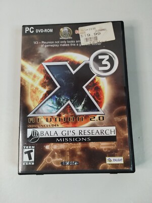 X3 Reunion 2.0 Bala Gi's Research Missions CD Rom PC Game 2006