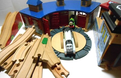 Thomas The Train Imaginarium Brio Wooden Roundhouse Shed ...