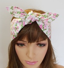 Rockabilly headscar 100% cotton hair scarf top tie headband hair bandanna