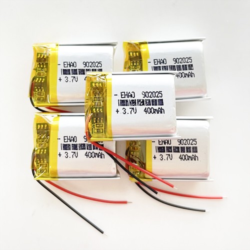 3.7V 400mAh LiPo Li batería recargable de polímero para auriculares Bluetooth 902025 - Imagen 3 de 8