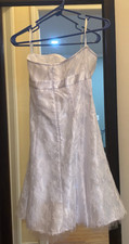 jessica mcclintock gunne sax dress size 5 white strapless only worn to try on.