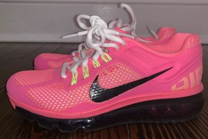 tenis nike air max rosa fluorescente