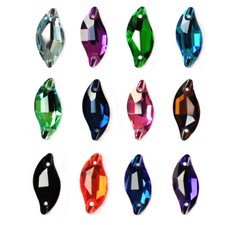 S Shape Crystal Sew-On Rhinestones
