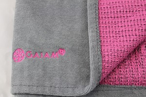 gaiam yoga mat towel