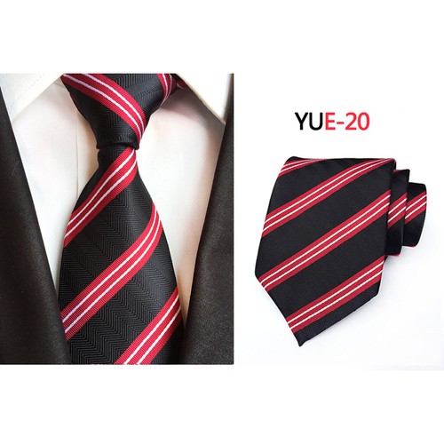Mens 8CM Wide Jacquard Neck Tie Paisley Floral Geometric Wedding Party Necktie - Picture 18 of 19