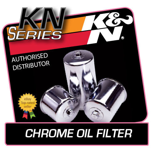 KN-303C K&N CHROME OIL FILTER fits YAMAHA XV1600 WILD STAR 1600 1999-2004 - Picture 1 of 2