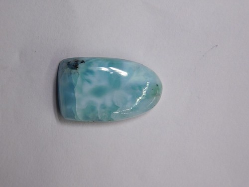 Piedra preciosa cabujón natural Larimar suelta para joyería gema 15 quilates ME-7953 - Imagen 4 de 5