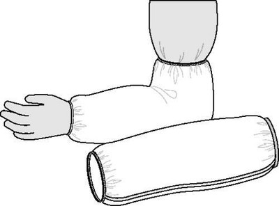 Perfk Einweg-Armstulpen – 50 Paar, Vliesstoff, 20x40 Cm, Elastisch & Weich, Für Reinraum & Handhabung