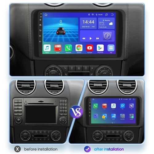 8+128GB For Mercedes Benz ML/GL320 350 450 500 Android 12 GPS Radio Wifi CarPlay - Picture 1 of 20