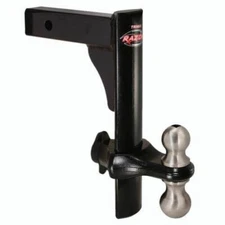 Trimax TRZ12PB RV 12" Black Powder Coat Drop Hitch w/Locking Ball Mount