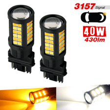 3157 Switchback White-amber Type-1 64-led Turn Signal Parking Light Bulbs