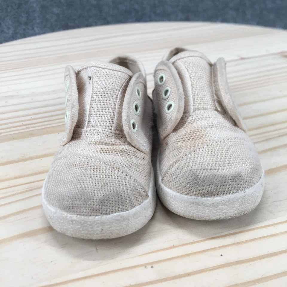 Toms туфли ребенка ясельного возраста 6 Paseo повседневные кроссовки бежевый комфорт круглый носок 10009785 - Изображение 4 из 4